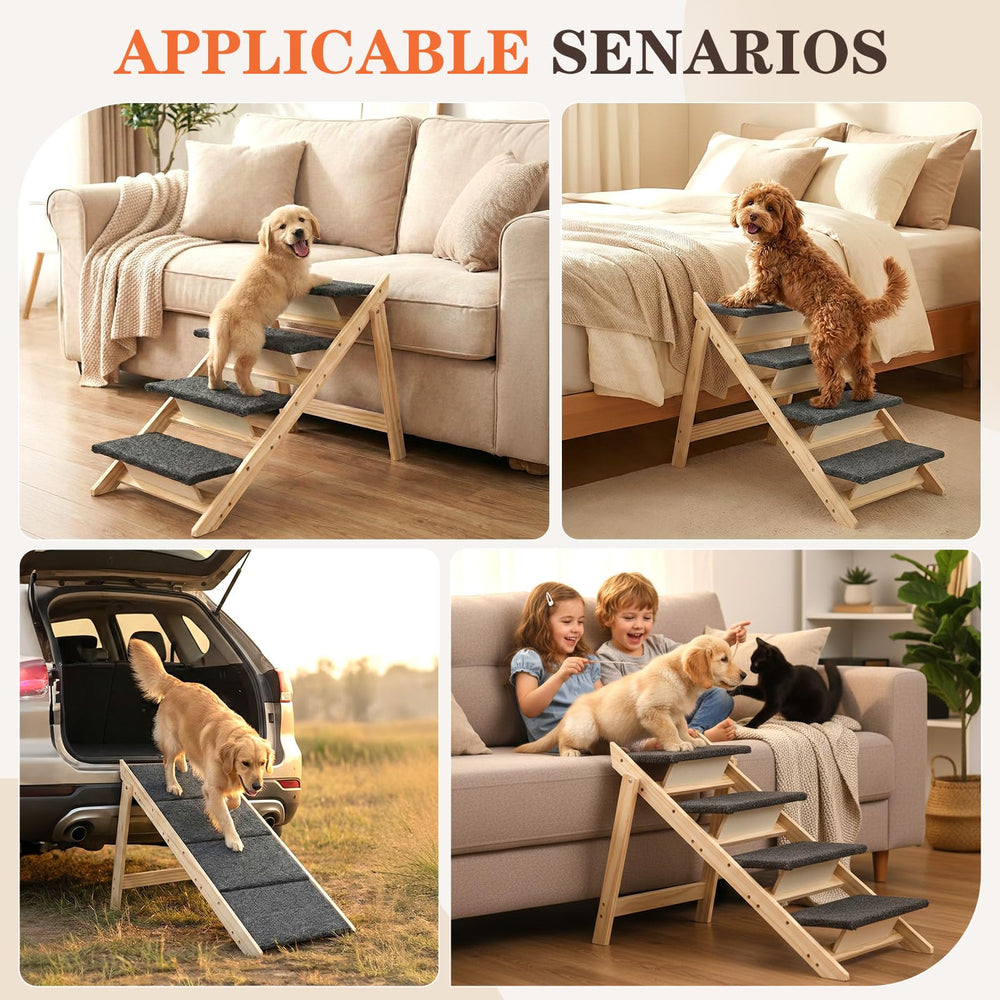 Gabieusn escalier chien cadre plié pour rangement pratique