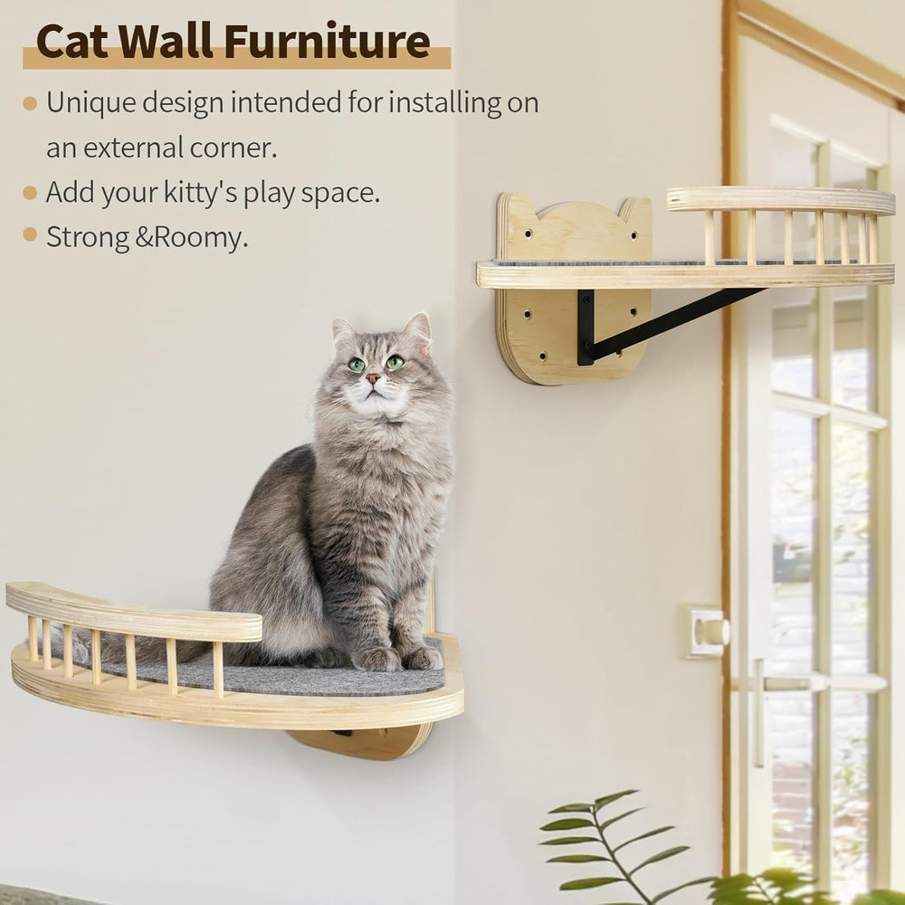 GADKE bois Burlywood, structure durable offrant stabilité et confort au chat.