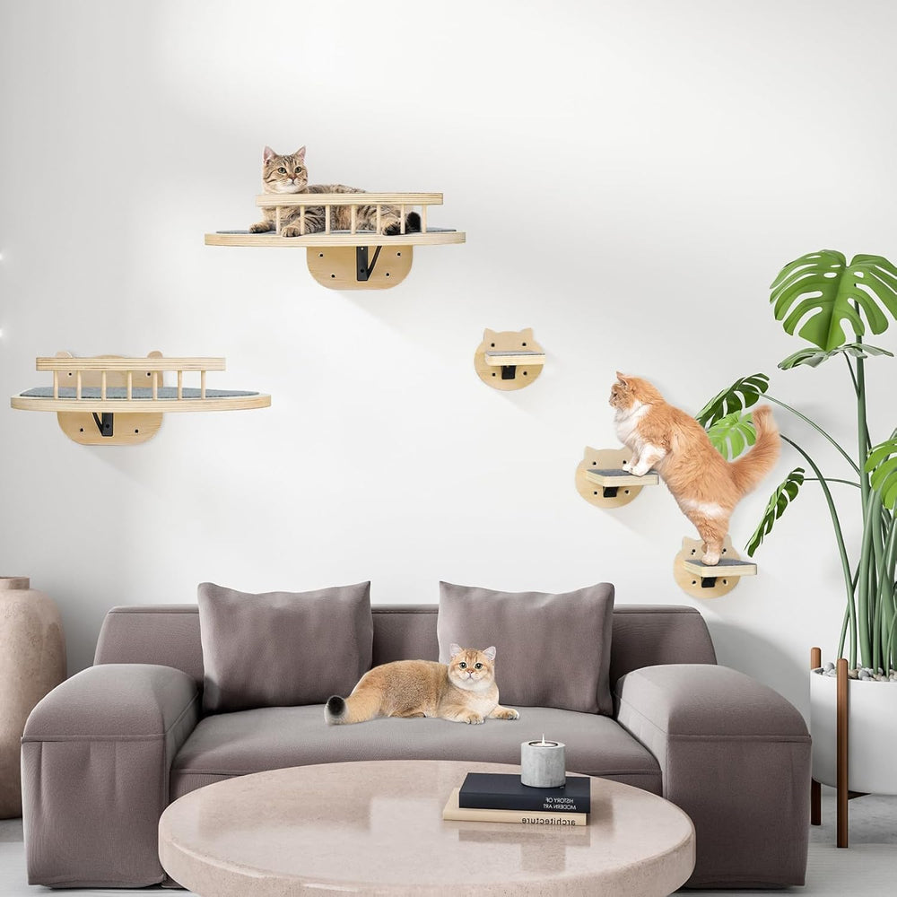 GADKE tapis griffade chat intégré, protège les meubles et stimule le jeu.