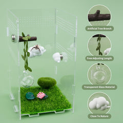 GAGILAND ballon-verre-habitat: espace de repos transparent pour surveiller l'activité.