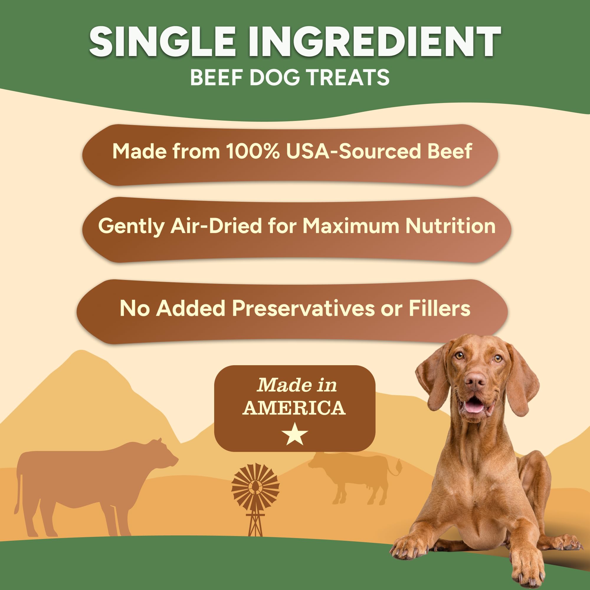 Chips de boeuf Gaines Family Farmstead sans grains, adaptée aux chiens sensibles.