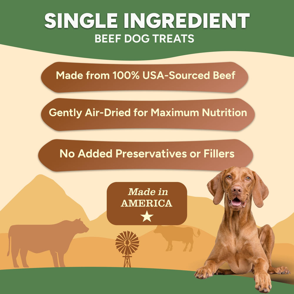 Chips de boeuf Gaines Family Farmstead sans grains, adaptée aux chiens sensibles.