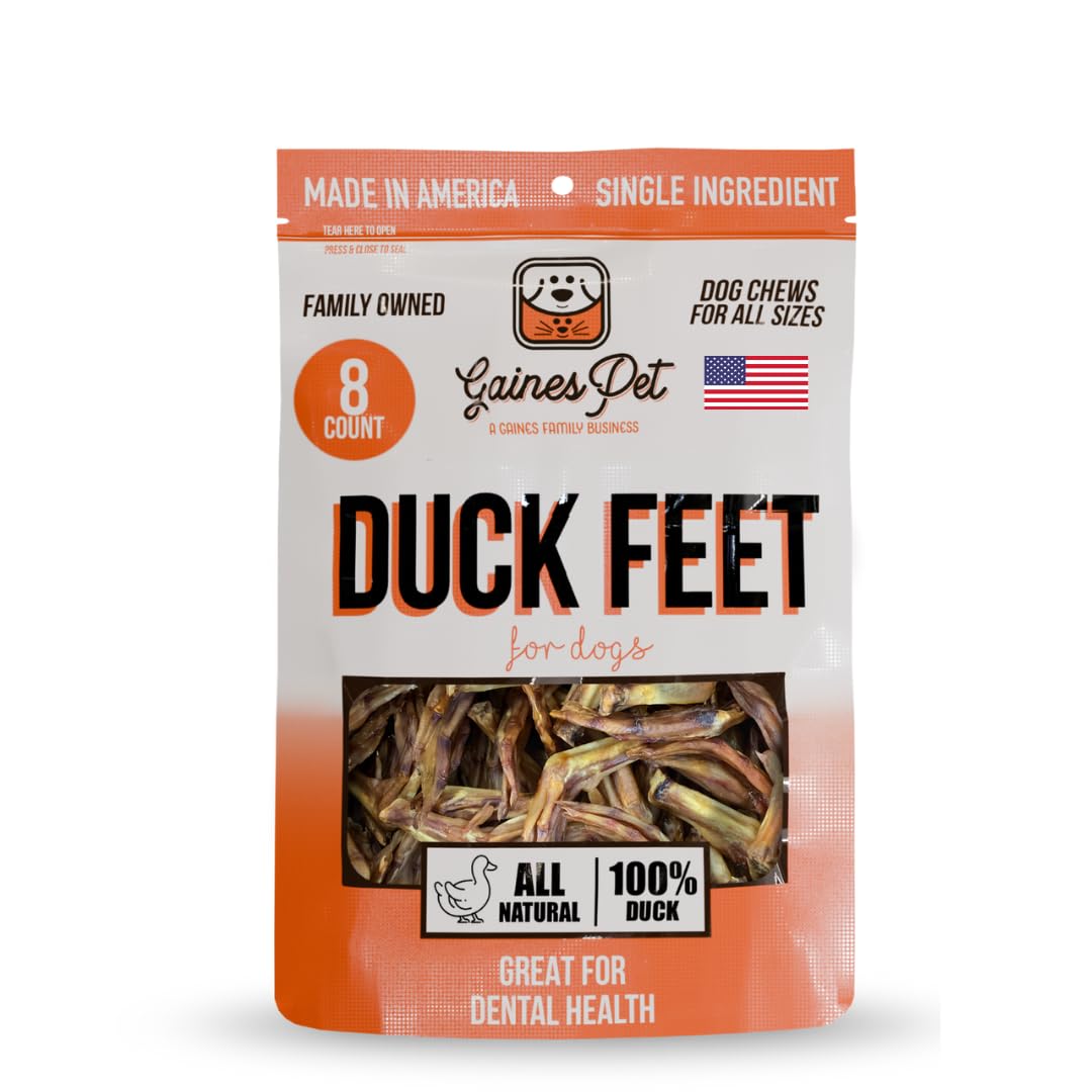Gaines Family Farmstead pattes de canard pour chien, friandise naturelle et croquante.