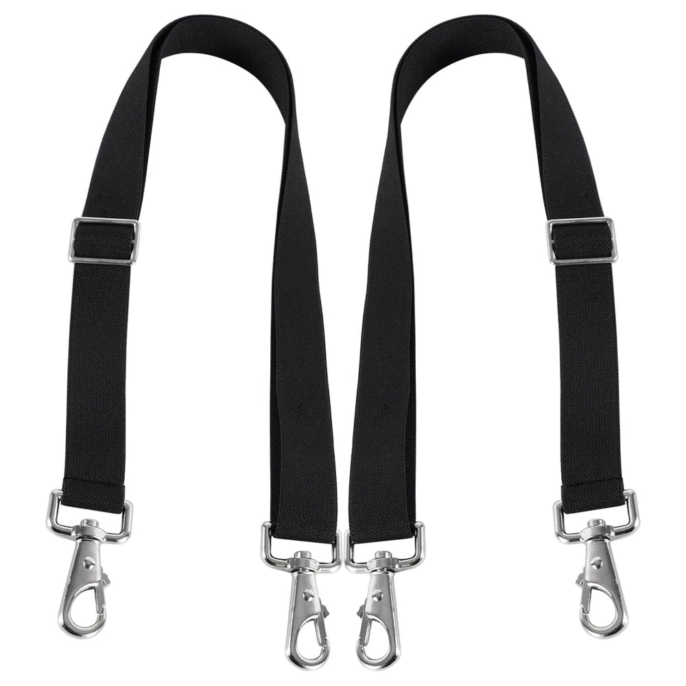 GAITWIN sangles élastiques pour couverture de cheval, noir, lot de 2, installation simple.