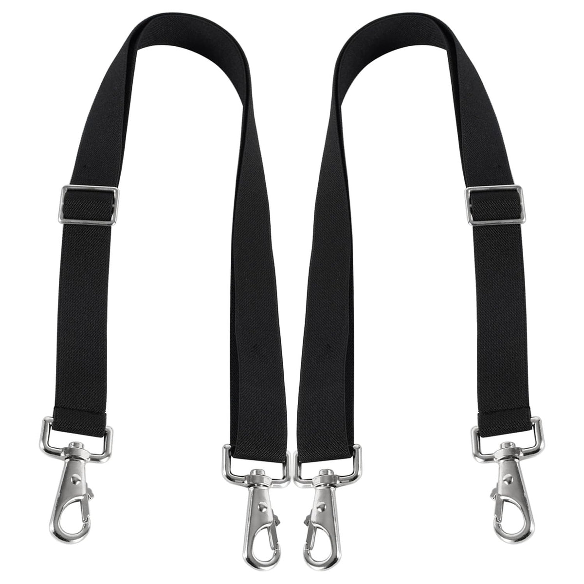 GAITWIN sangles élastiques pour couverture de cheval, noir, lot de 2, installation simple.