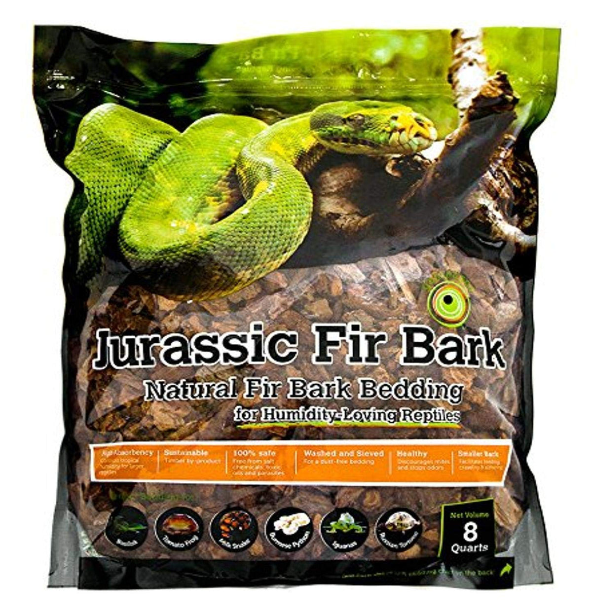 Galapagos Jurassic écorce de pin Douglas, litière naturelle adaptée aux reptiles.