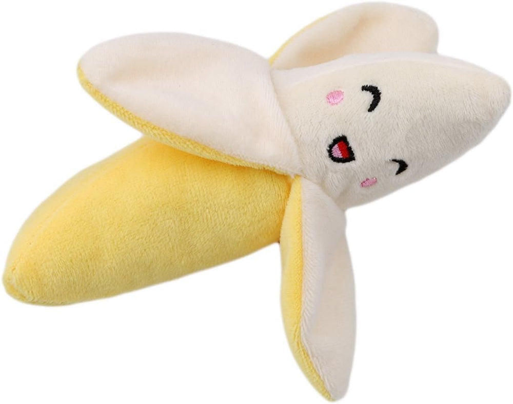 Galepromot peluche banane taille environ 15 cm pour petits à moyens chiens.
