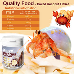 Galirzx noix de coco seche naturelle – morceaux faciles à utiliser pour crabe ermite