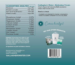 Gallagher's Water sachet 12oz, pratique pour récompenser lors des entraînements.