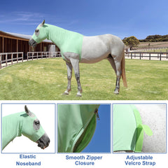 Gallopoff capuche slinky cheval ajustement extensible : ajustement sûr grâce au tissu extensible