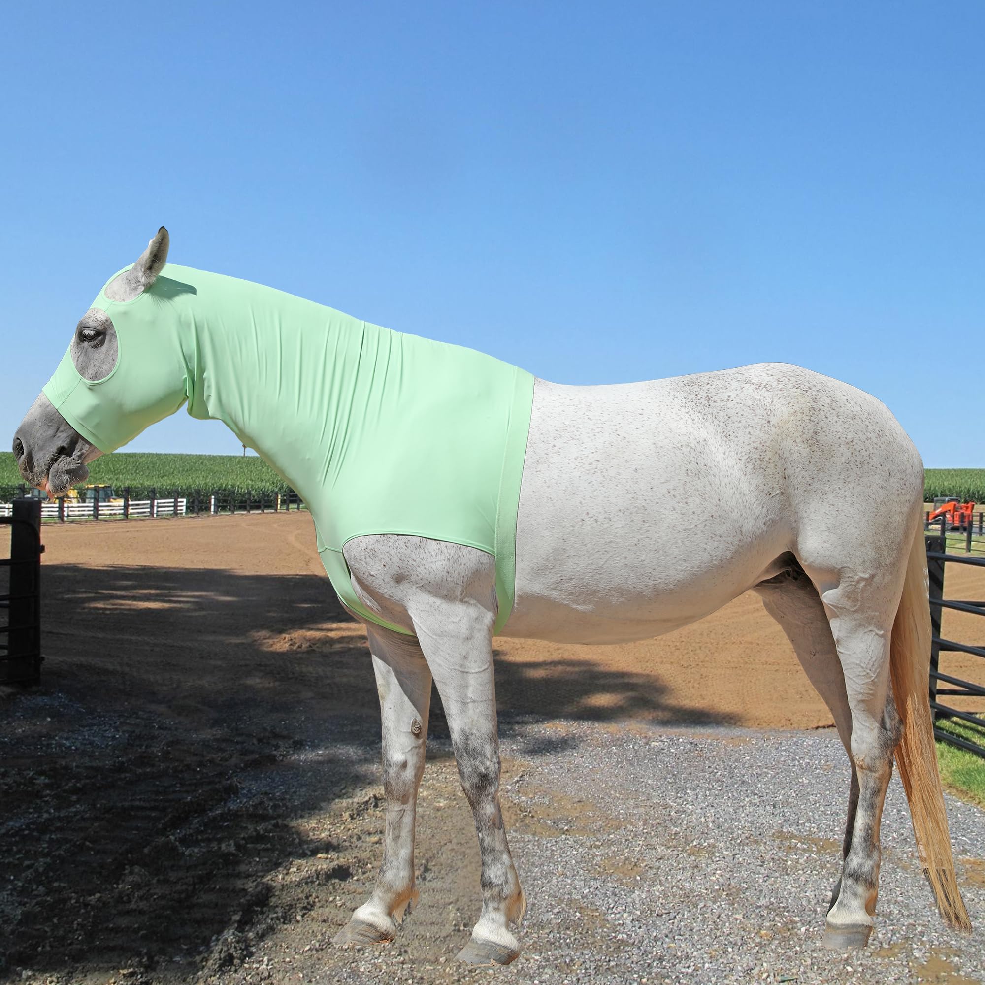 Gallopoff capuche slinky cheval sous couverture : reste en place sous les couvertures