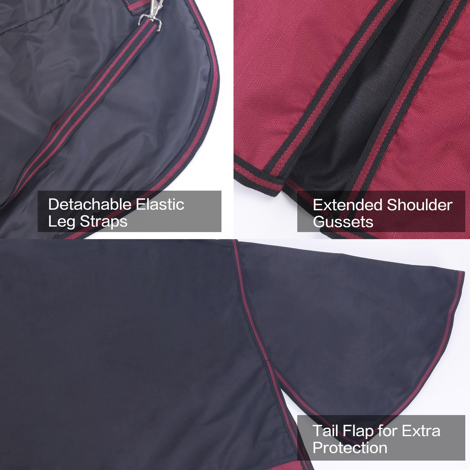 Gallopoff doublure en tissu synthétique doux évitant les frottements