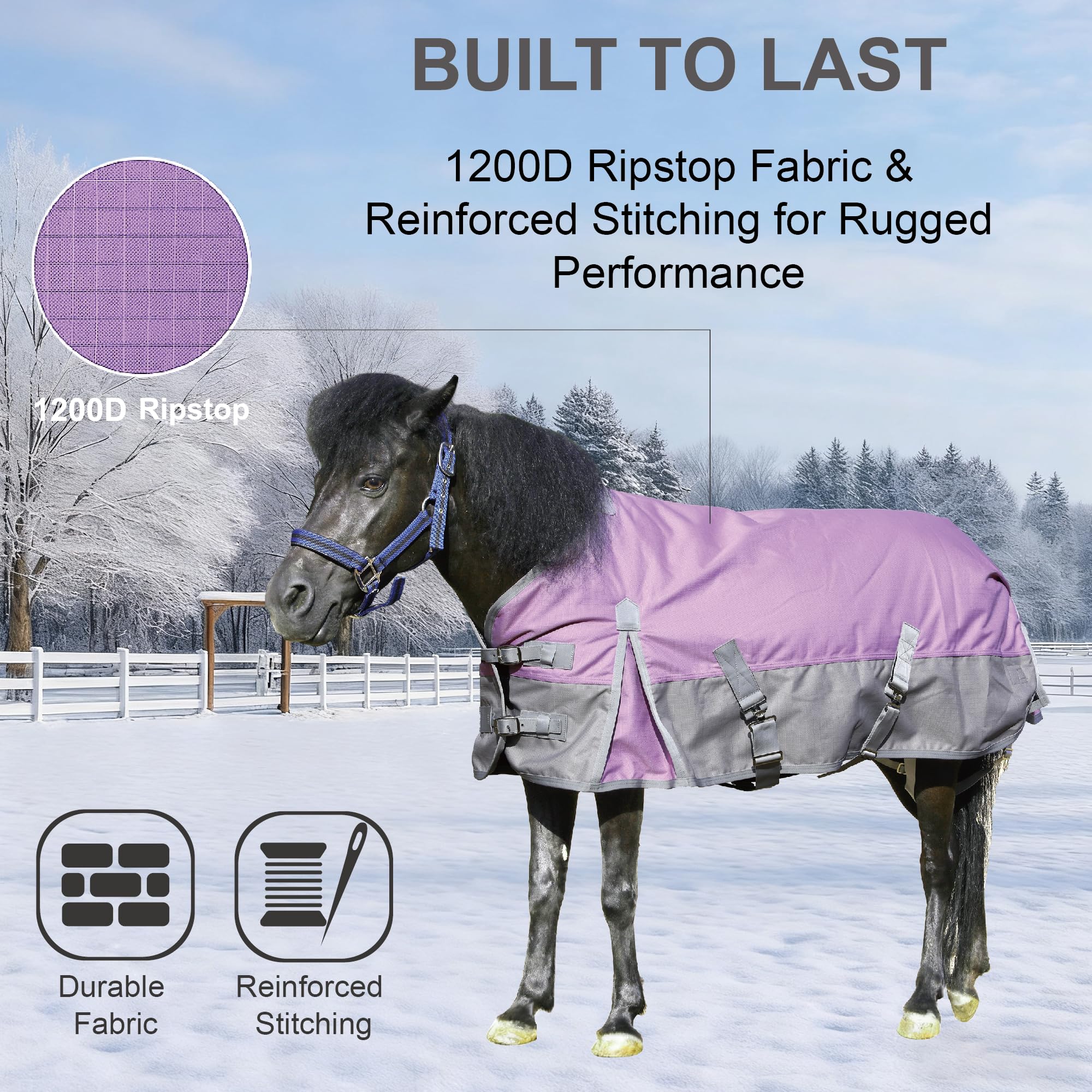 Douceur du nylon 210T Gallopoff pour réduire les frottements.