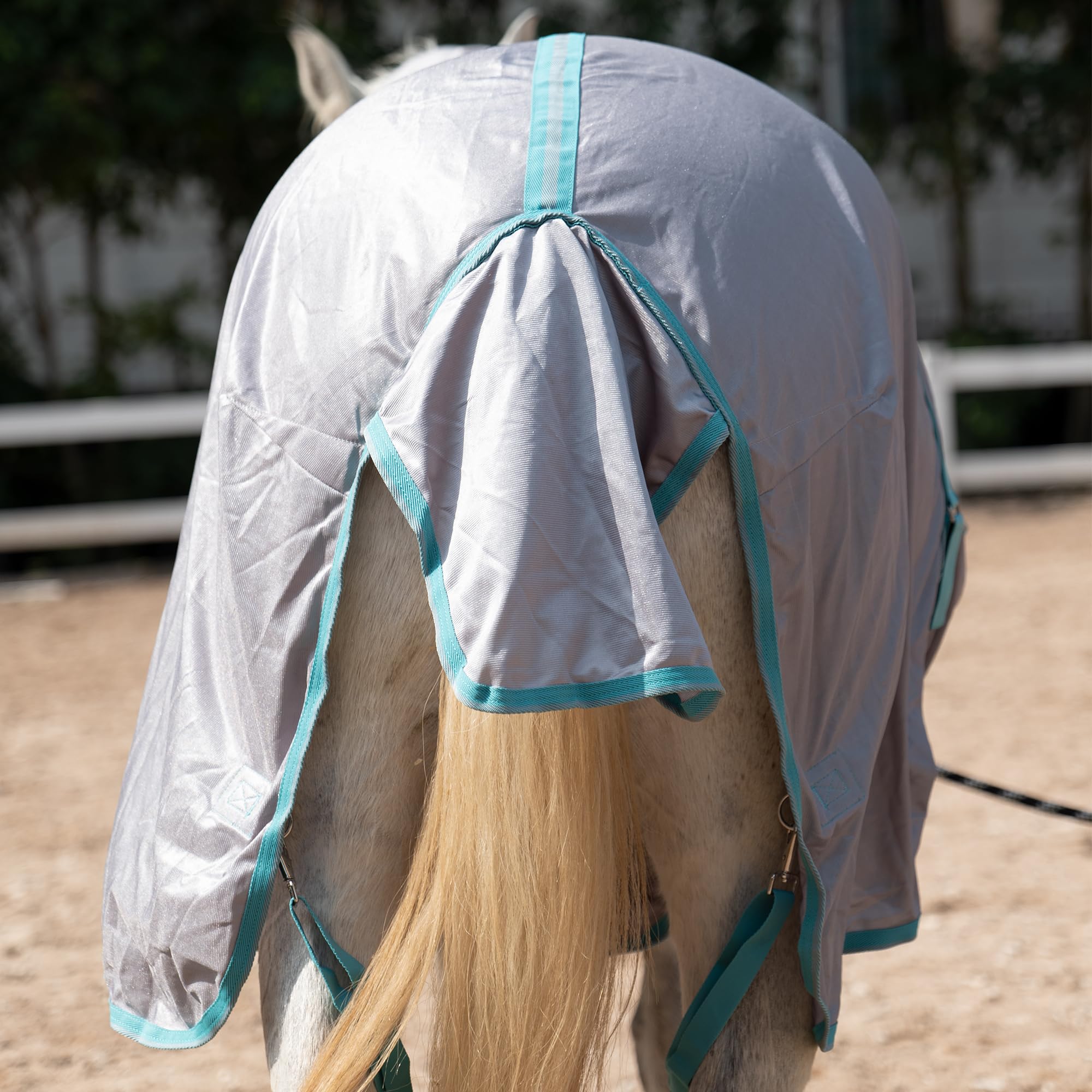 Gallopoff drap anti-mouches cheval maille aeree