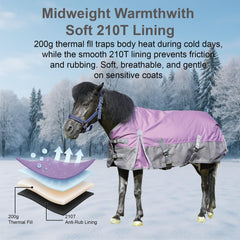 Garnissage 200g Gallopoff pour chaleur hivernale sans épaisseur.