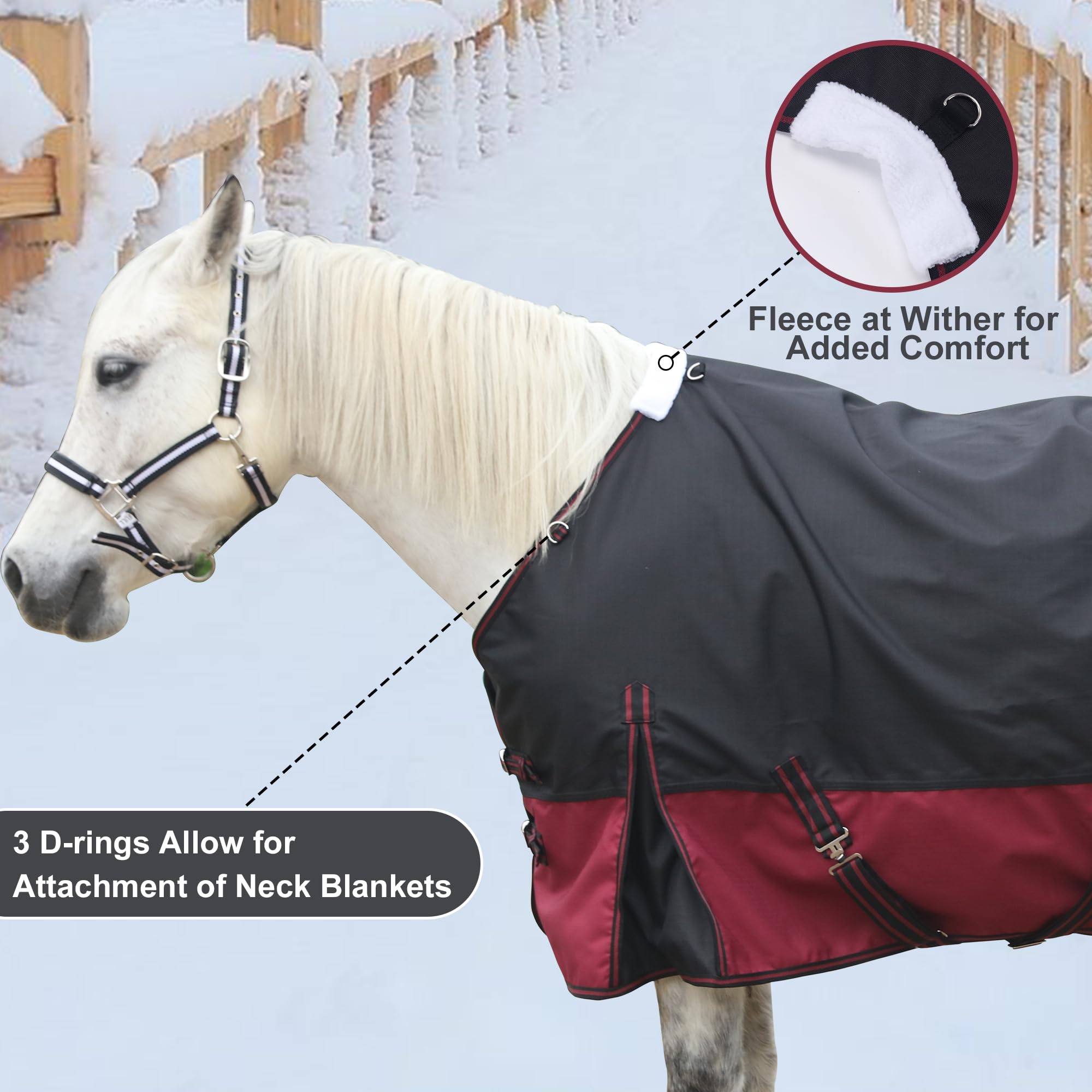 Gallopoff Jambières élastiques détachables: ajustement personnalisé et stabilité pendant les mouvements.