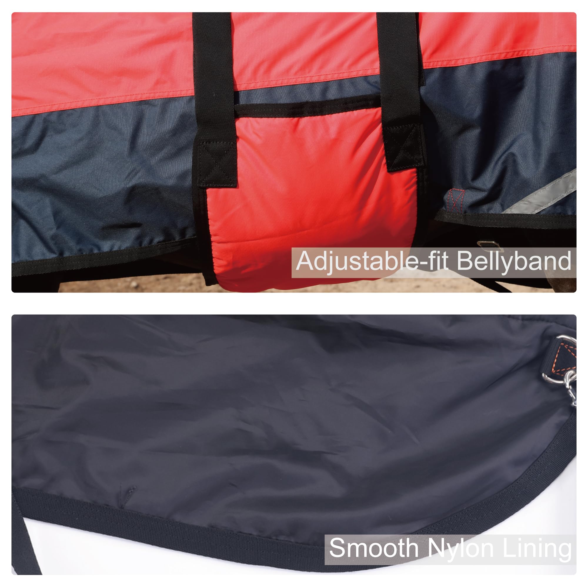 Rembourrage 150 g Gallopoff offrant chaleur moyenne et respirabilité.