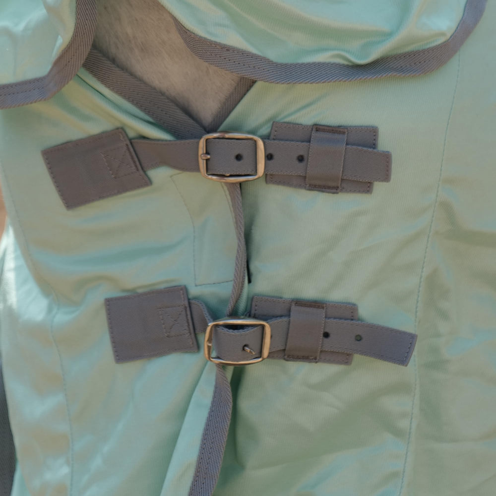 Gallopoff: ceinture ventrale réglable pour un ajustement sûr.