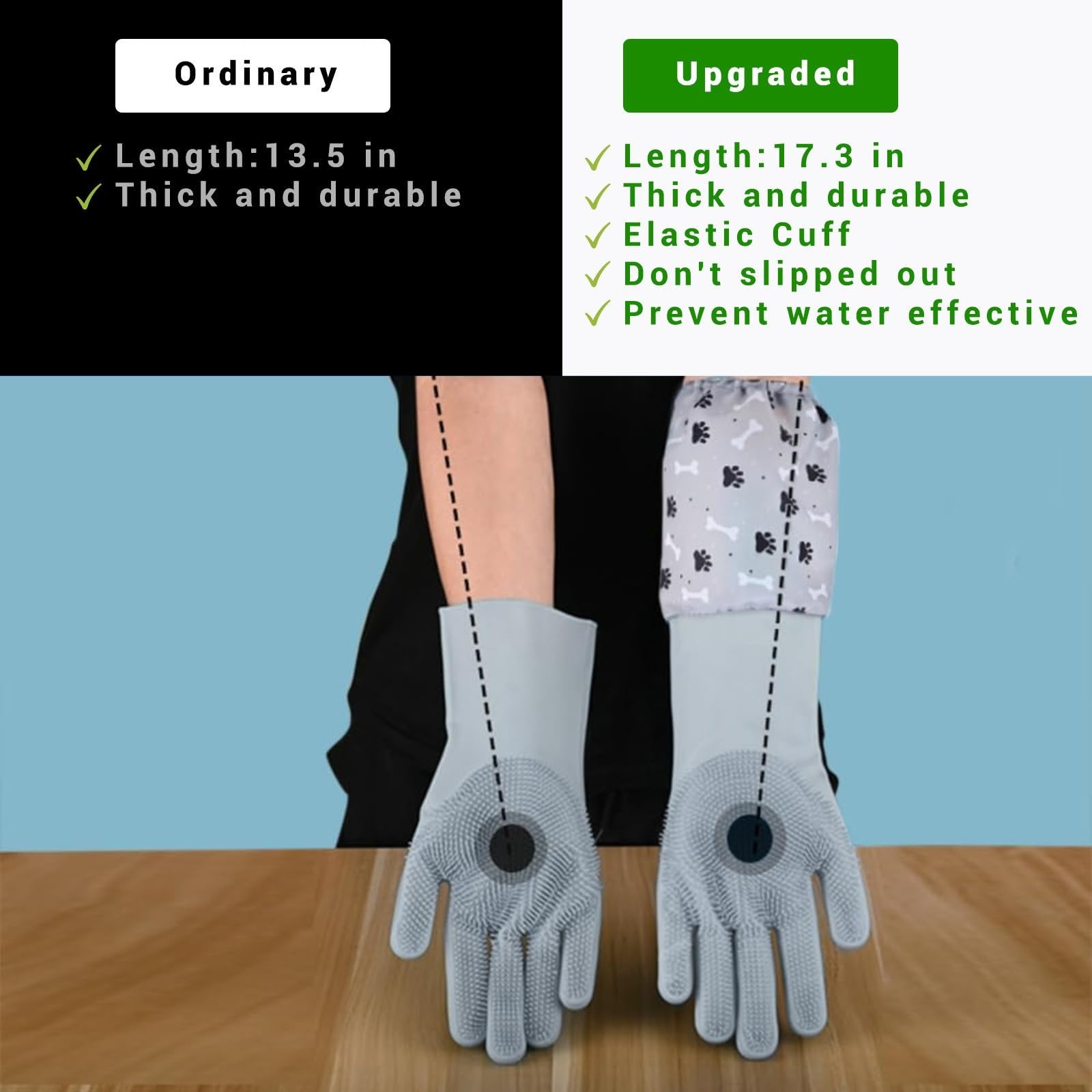 Gants GALYNA polyvalents pour tâches ménagères et nettoyage précis.