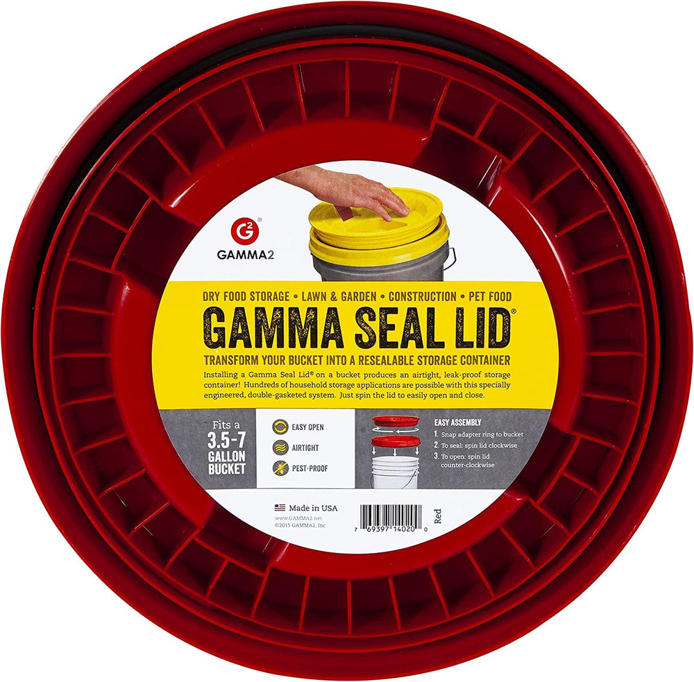 Gamma2 couvercle etanche sur seau 5 galons, idéal pour aliments et collations