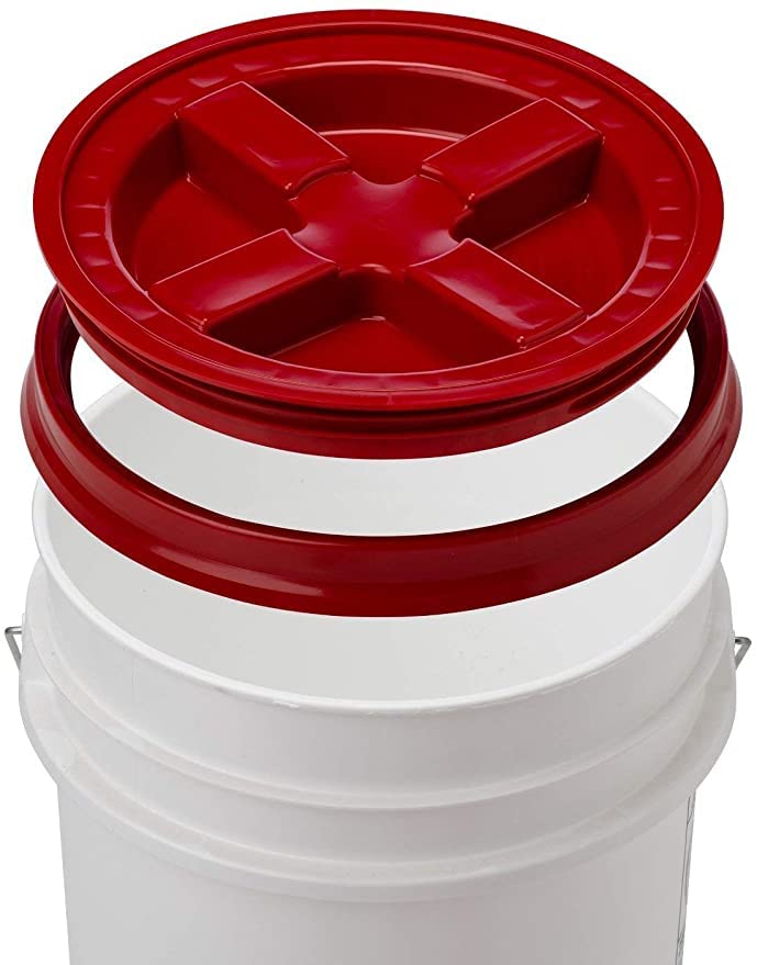 Gamma2 couvercle étanche sur seau 6 galons, protège produits secs