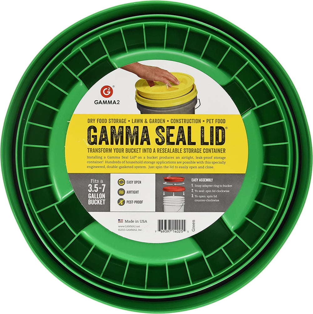 Gamma2 couvercle hermetique pour seau 5 galons, protège le contenu.