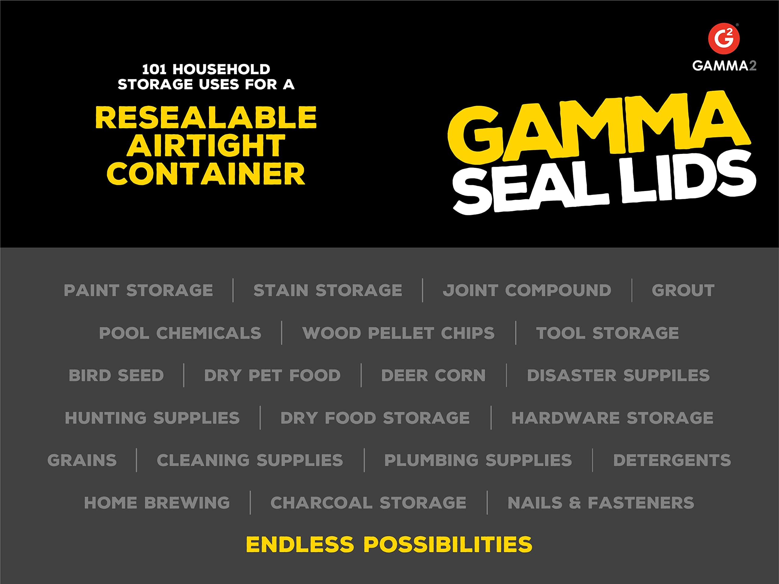Gamma2 plastique sans BPA, sécurité pour stockage alimentaire.