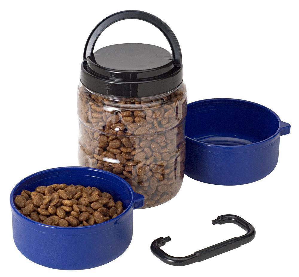 Gamma2 Vittles Vault Travel-Trainer: bols nourriture et eau de 3 tasses pour déplacements