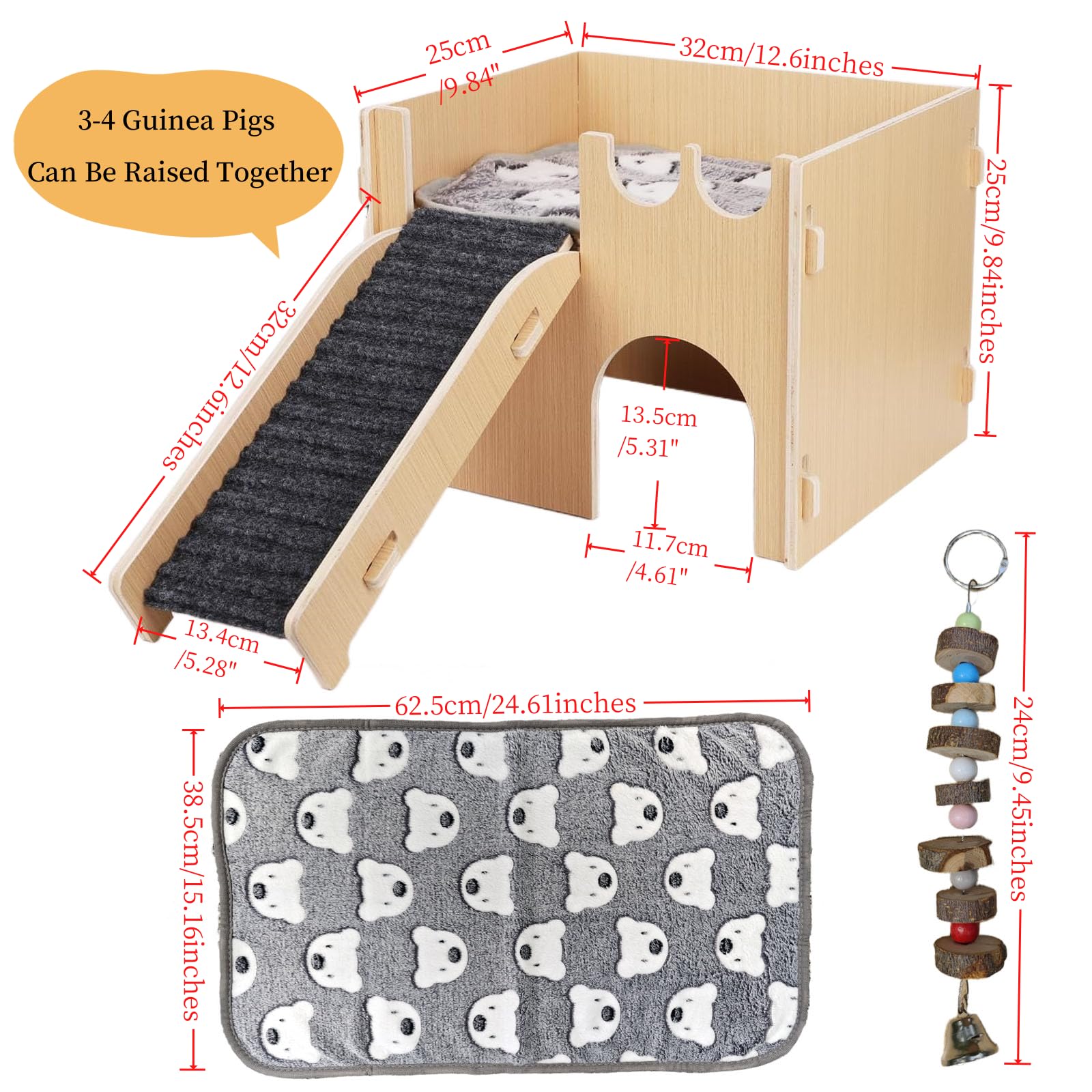 Assemblage sans outils avec bois naturel GaoHanKJ, prêt rapidement.