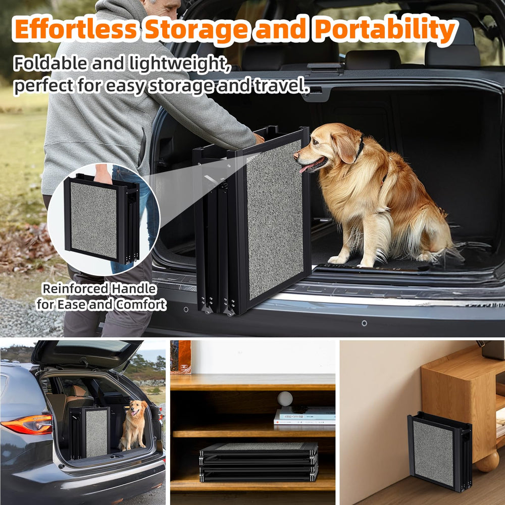 GAOYITK Rampe pliable quatre plis facile à transporter et ranger.