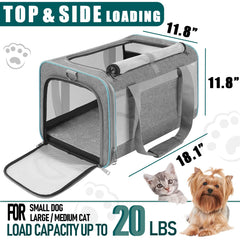 GAPZER sac transport chat chien petit - interieur confortable et securite