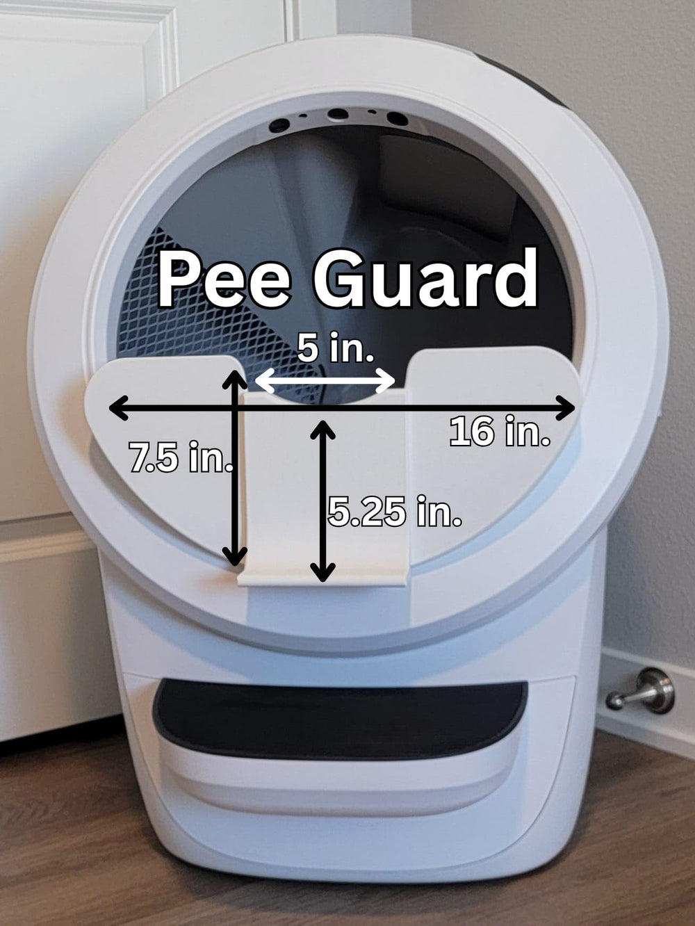Confort chat avec marche intégrée du Garde-urine Max Bouclier.