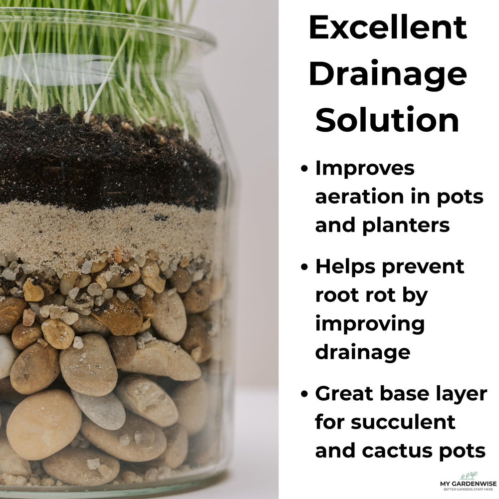 GARDENWISE sable décoratif, finition soignée pour pots et jardins miniatures.