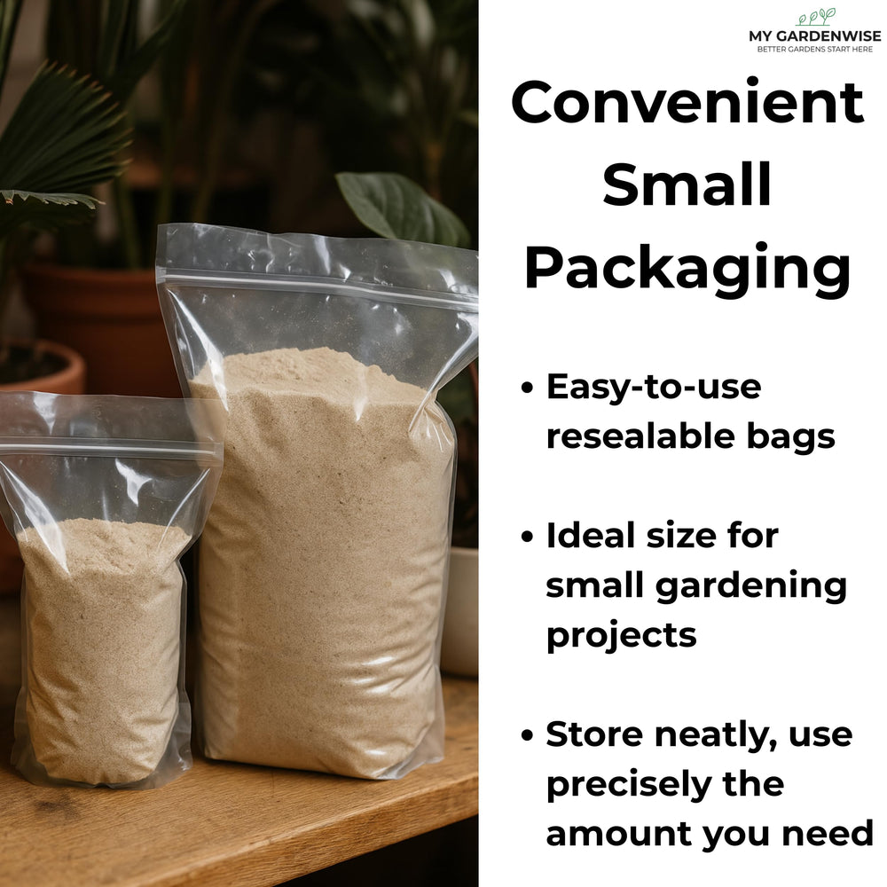GARDENWISE sable sûr, sans additifs, usage intérieur autour des animaux et enfants.