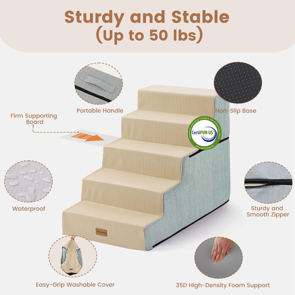 Gardner Pet base antiderapante stable, escaliers pour chiens.