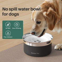 Bol eau inox 304 Gardner Pet, robuste et sans odeur.
