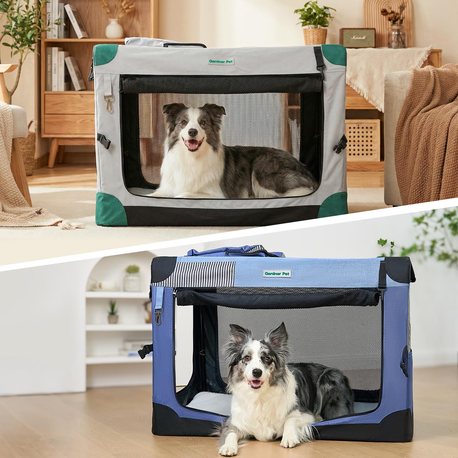 Gardner Pet Caisse-chien rangement-sac bleue, tout le nécessaire à portée de main.