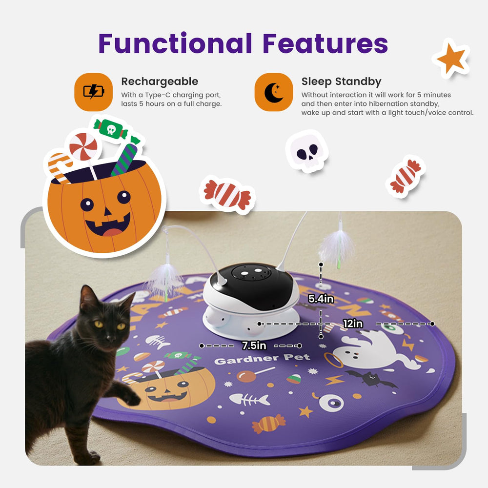 Gardner Pet recharge USB pratique pour sessions sans interruption.