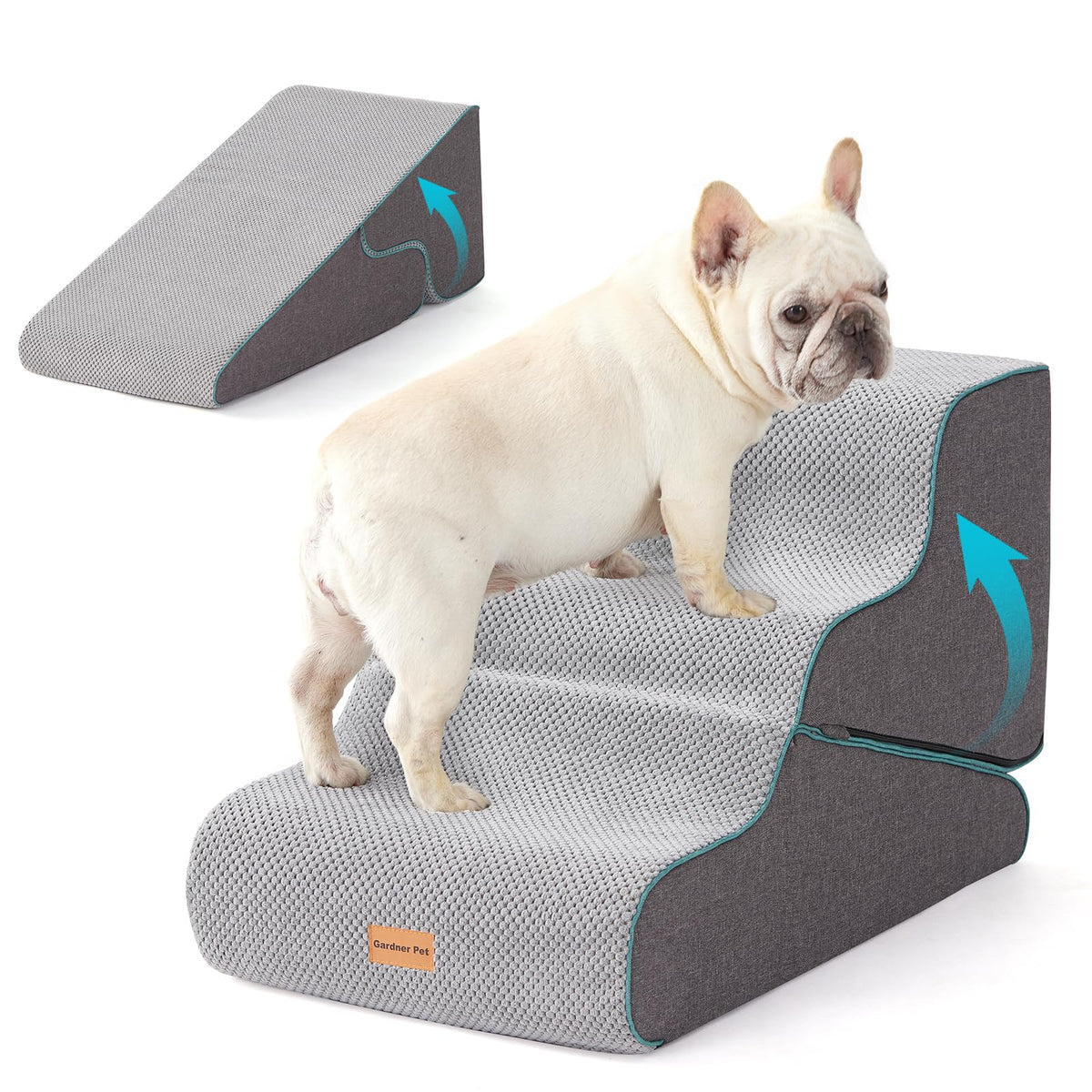 Gardner Pet escalier pour petits chiens, vuelatérale et accès facilité au canapé