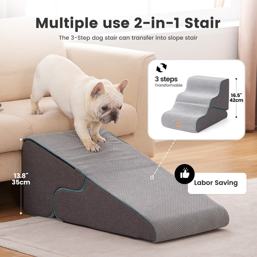 Gardner Pet escalier 2-en-1, rampe et marches pour canapé