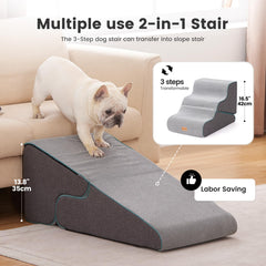 Gardner Pet escalier 2-en-1, rampe et marches pour canapé