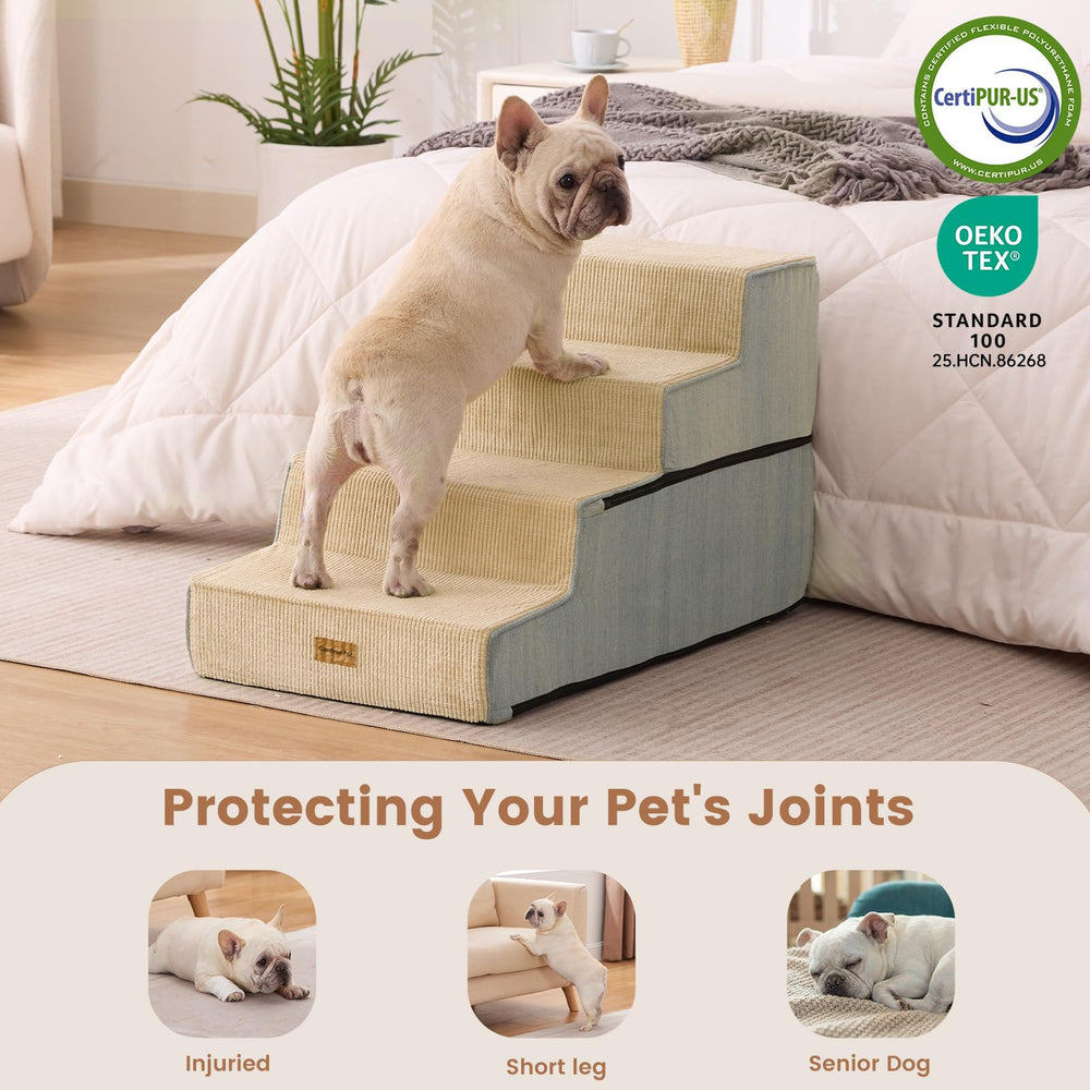 Design pliable Gardner Pet se transforme en lit pour chien.