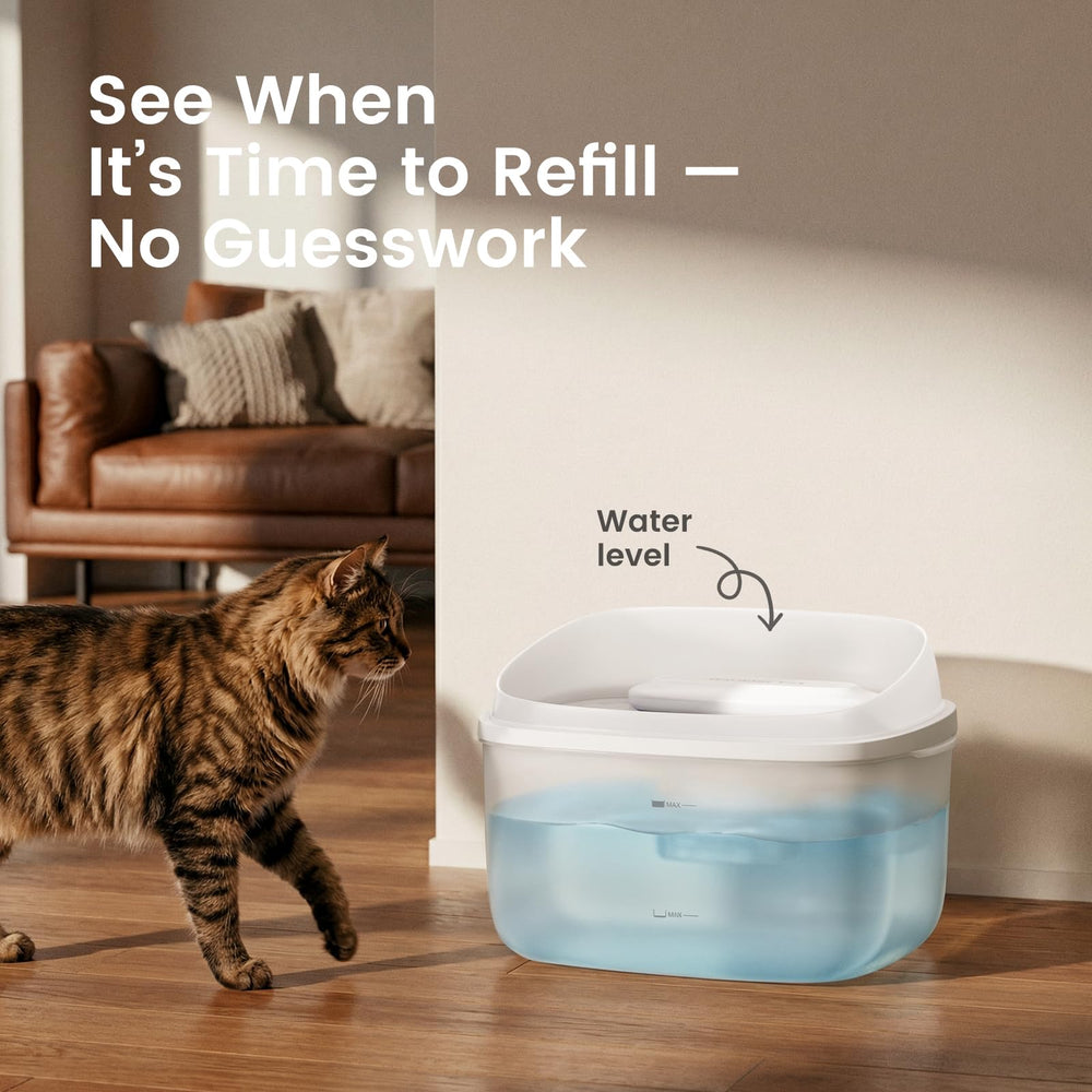 Gardner Pet Fontaine double-dôme offre deux zones et réserve d’eau.