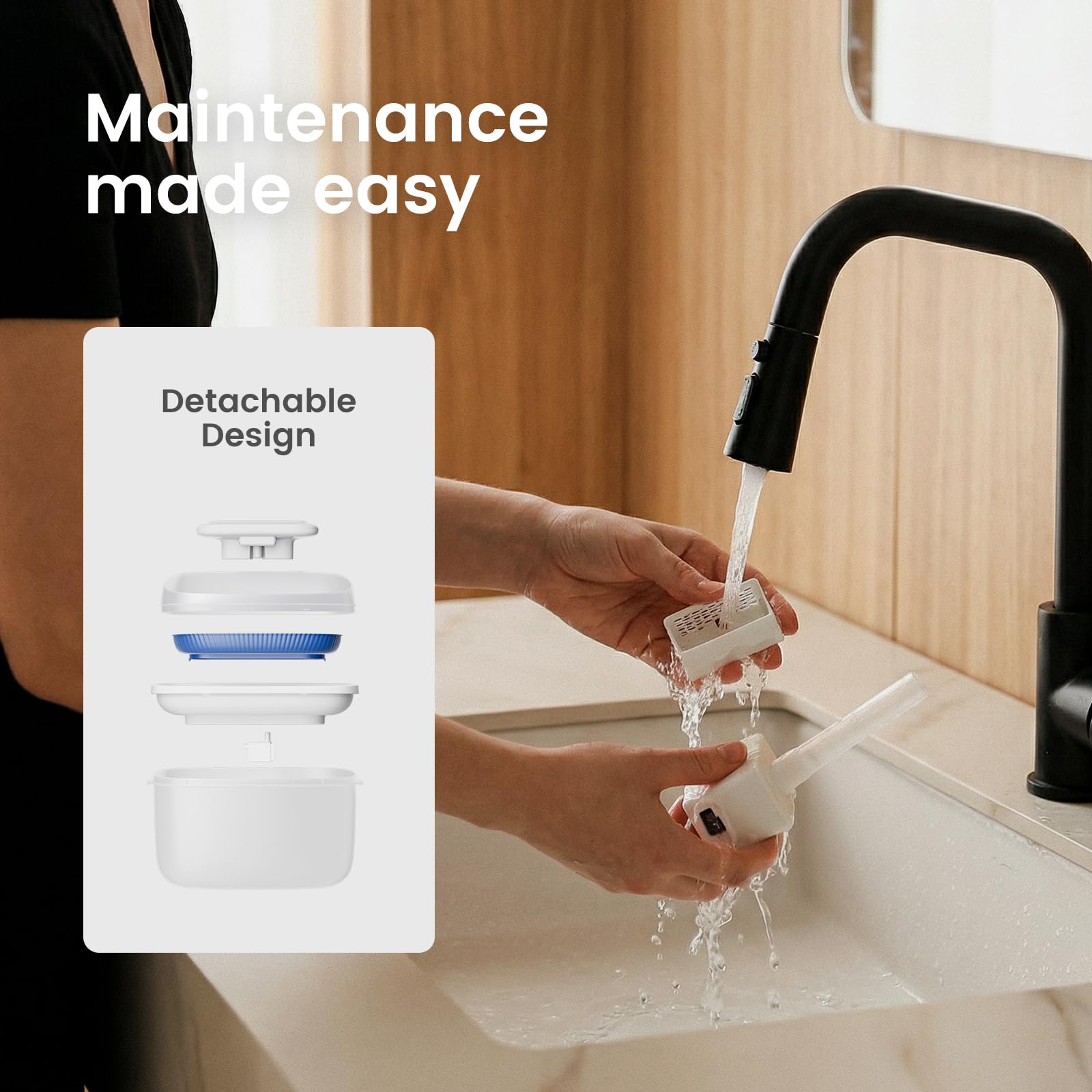 Gardner Pet Fontaine eau fraîche tout au long de la journée grâce au réservoir transparent.