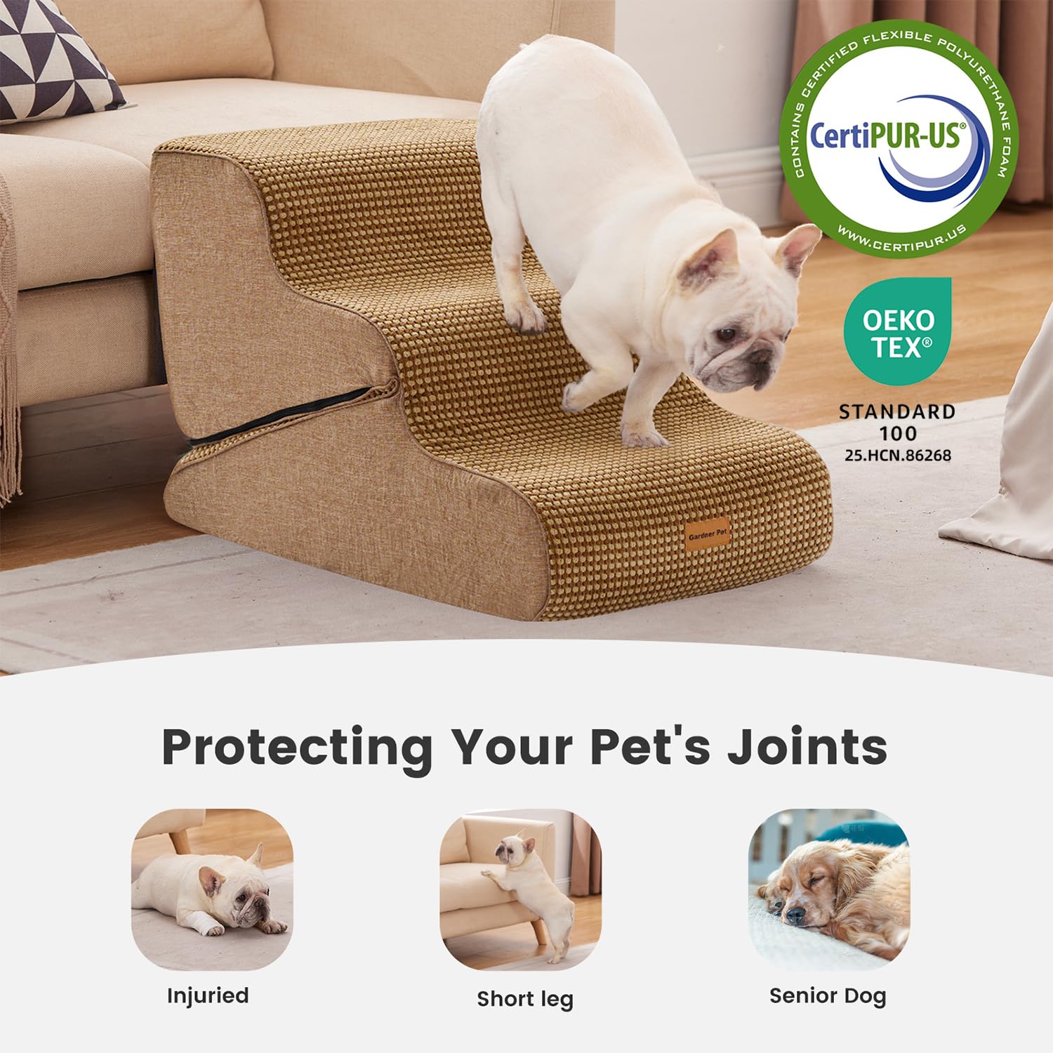 Gardner Pet housse impermable lavable, nettoyage facile après les jeux.