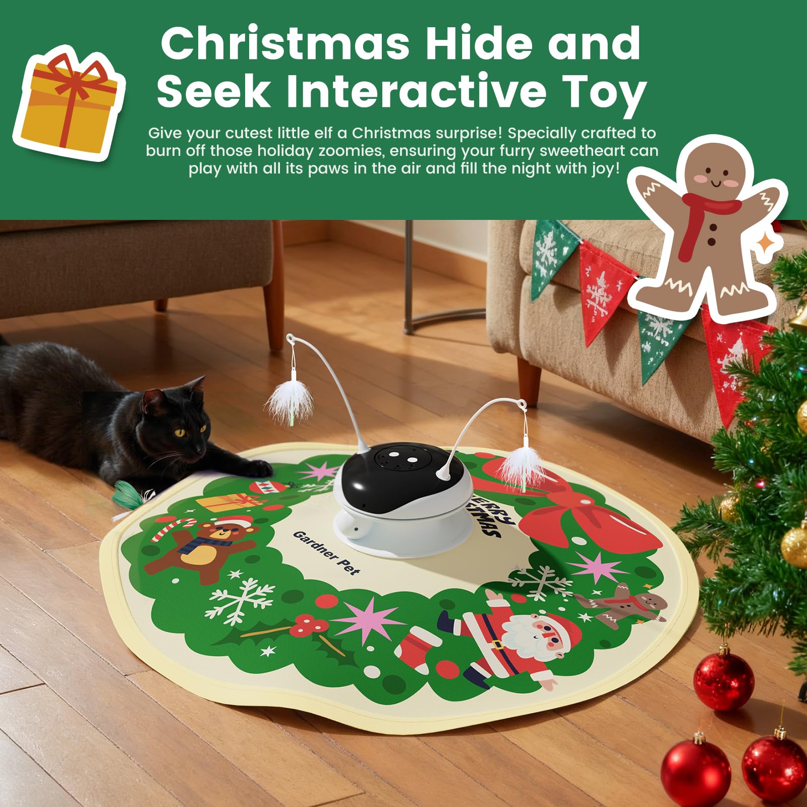 Gardner Pet Interactif laser pointeur pour attirer rapidement l'attention et encourager l'activité.