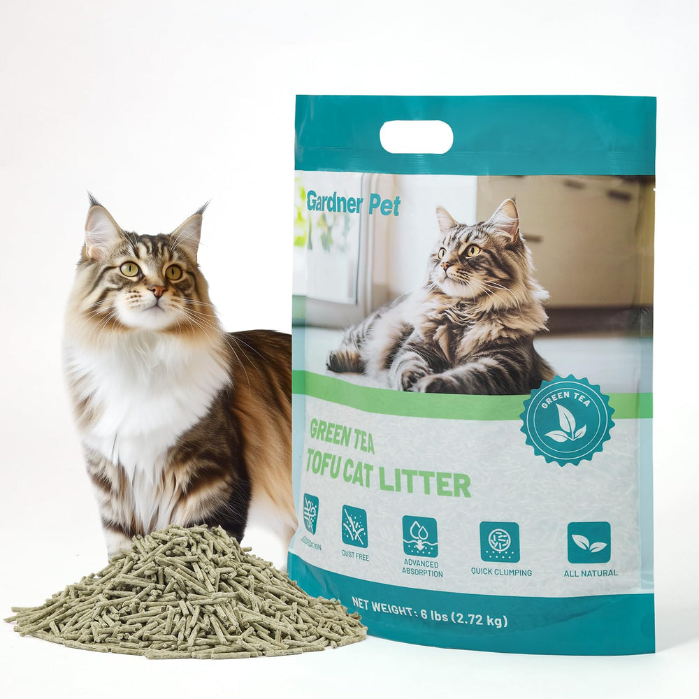 Gardner Pet Litière Tofu Naturel pour chats, sécurité et confort.