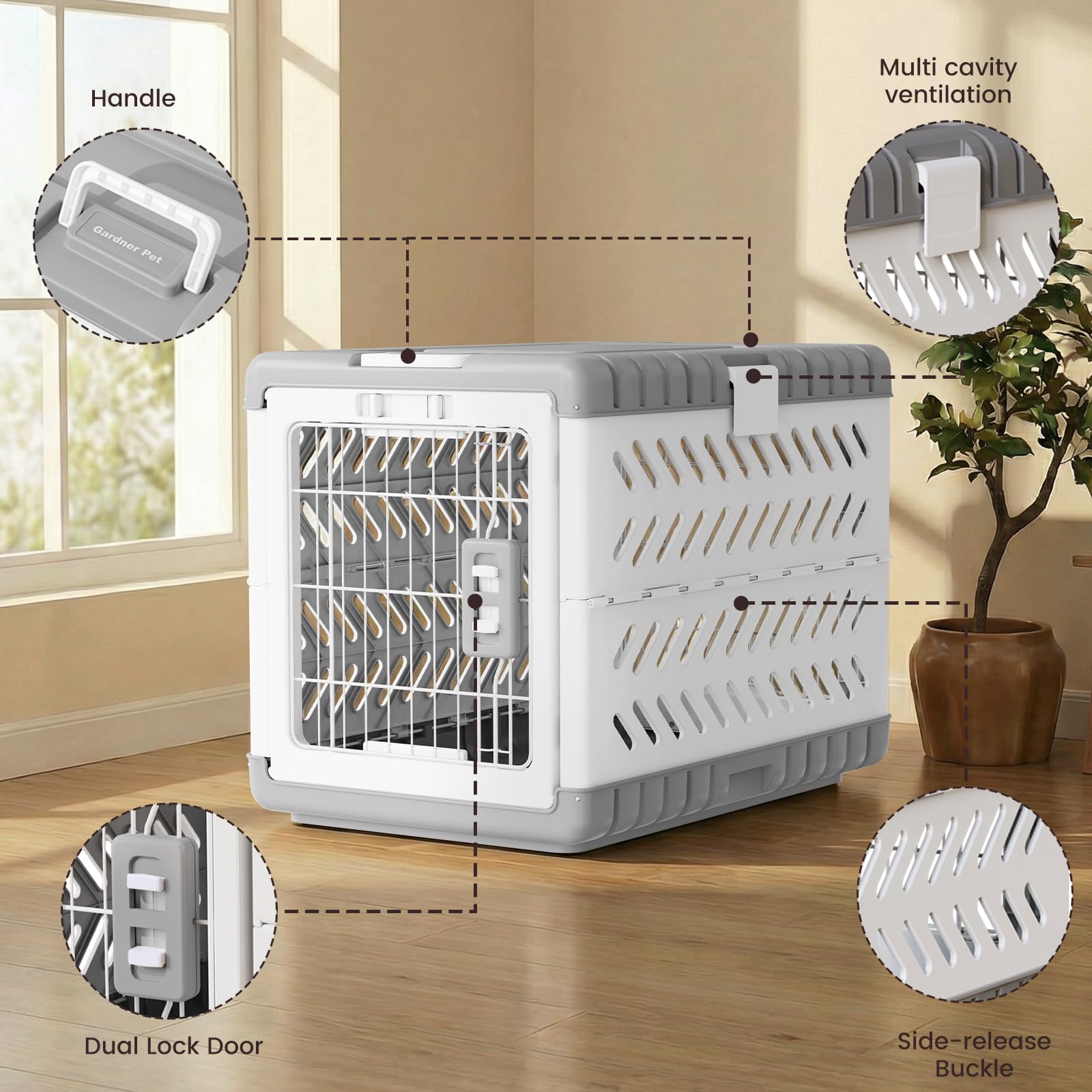 Gardner Pet montage sans outils rapide, installation facile pour tout espace