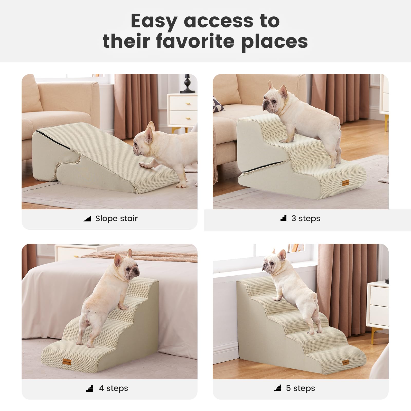 Gardner Pet poignee-portative pour transport facile des escaliers.