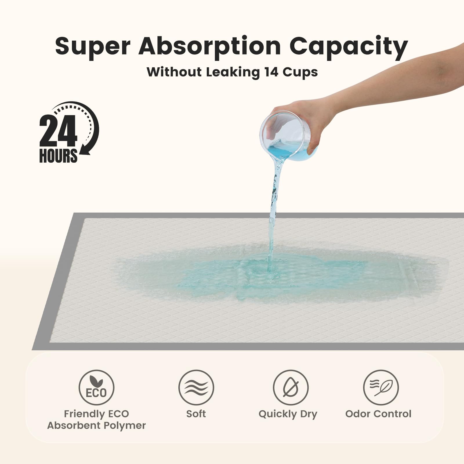 Gardner Pet Absorption rapide, gel retient l'urine et réduit les odeurs.